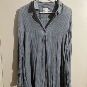 ASOS Curve blue canvas TOP